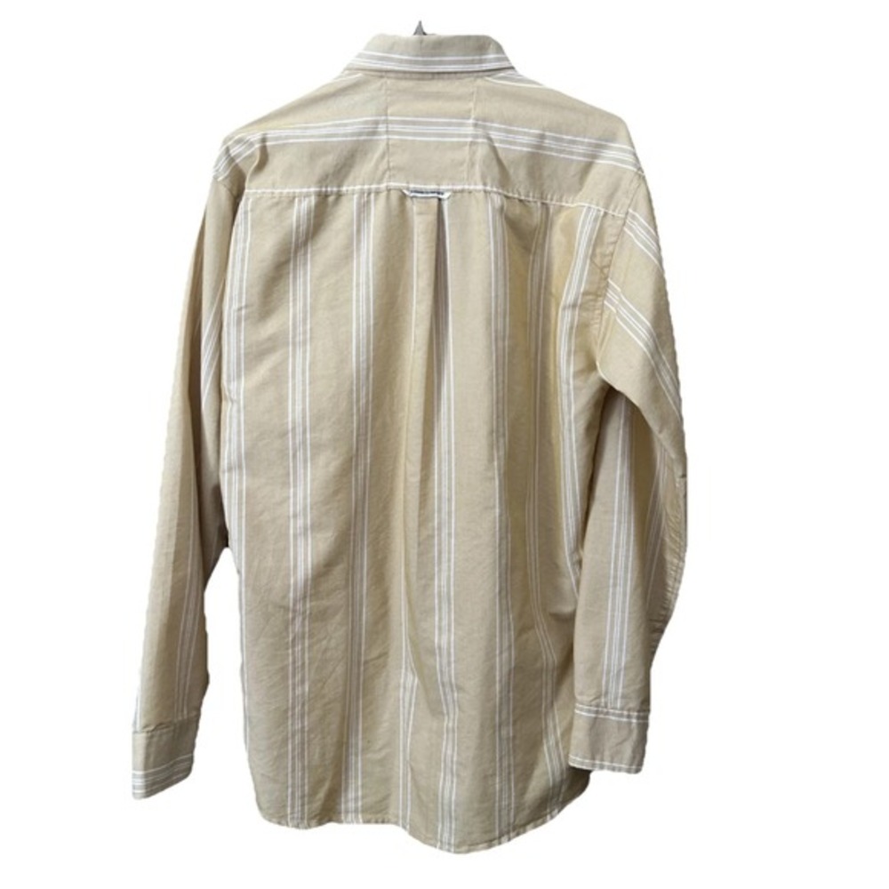BROOKS BROTHERS Men's XL Long Sleeve Button Shirt Yellow Candy/Pencil Striped - Picture 5 of 7